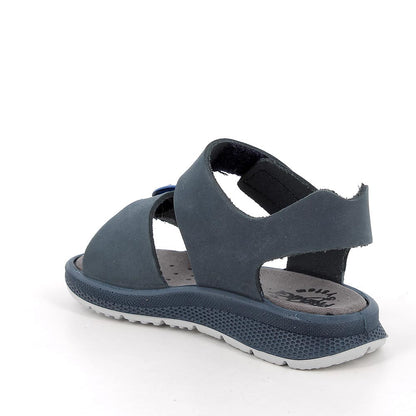 Sandalo PRIMIGI scarpa da bambino in nabuk liscio blu