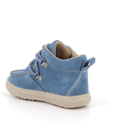 Polacchine PRIMIGI scarpa primi passi da bambino in scamosciato jeans chiaro