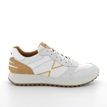 Sneakers IGI&CO scarpa sportiva MADE IN ITALY uomo camoscio e tela bianco