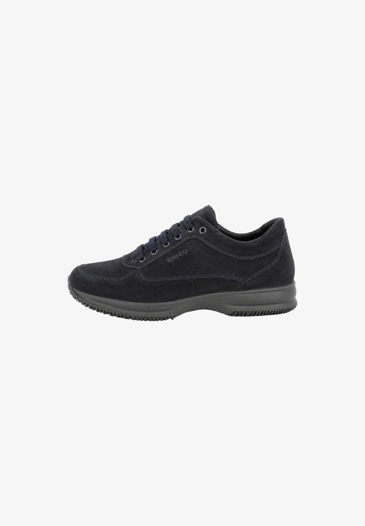 Scarpa IGI&CO Interactive uomo MADE IN ITALY in Camoscio blu notte