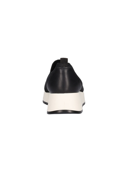 Mocassino ENVAL SOFT scarpa da donna MADE IN ITALY tessuto elasticizzato Flyknit nero