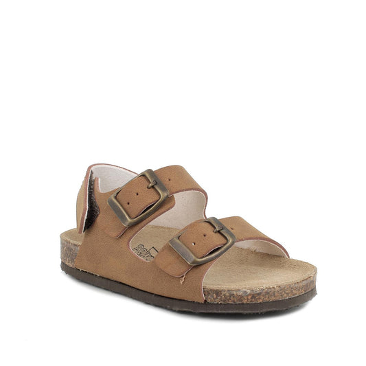 Sandalo PRIMIGI modello BIRK scarpa bambino in nabuk atene marrone
