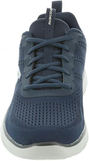 SKECHERS SUMMITS TORRE scarpa running da uomo in tessuto tecnico blu navy