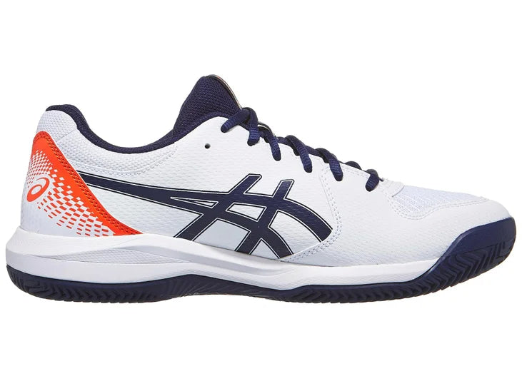 Sneakers ASICS GEL-DEDICATE 8 scarpa da tennis uomo in tessuto e pelle bianco