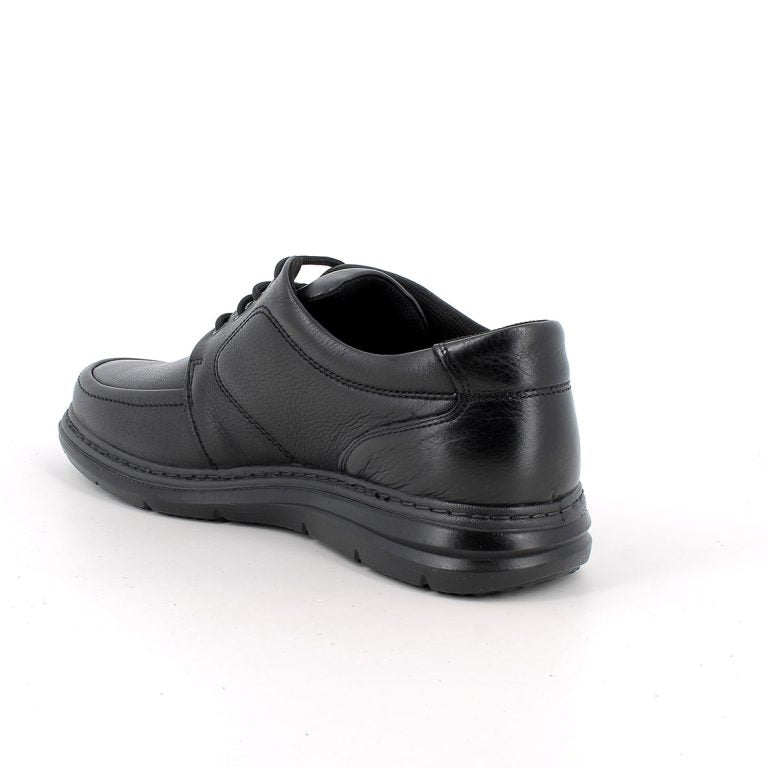 Morbidone ENVAL SOFT scarpa uomo in pelle fiore bottolato nero