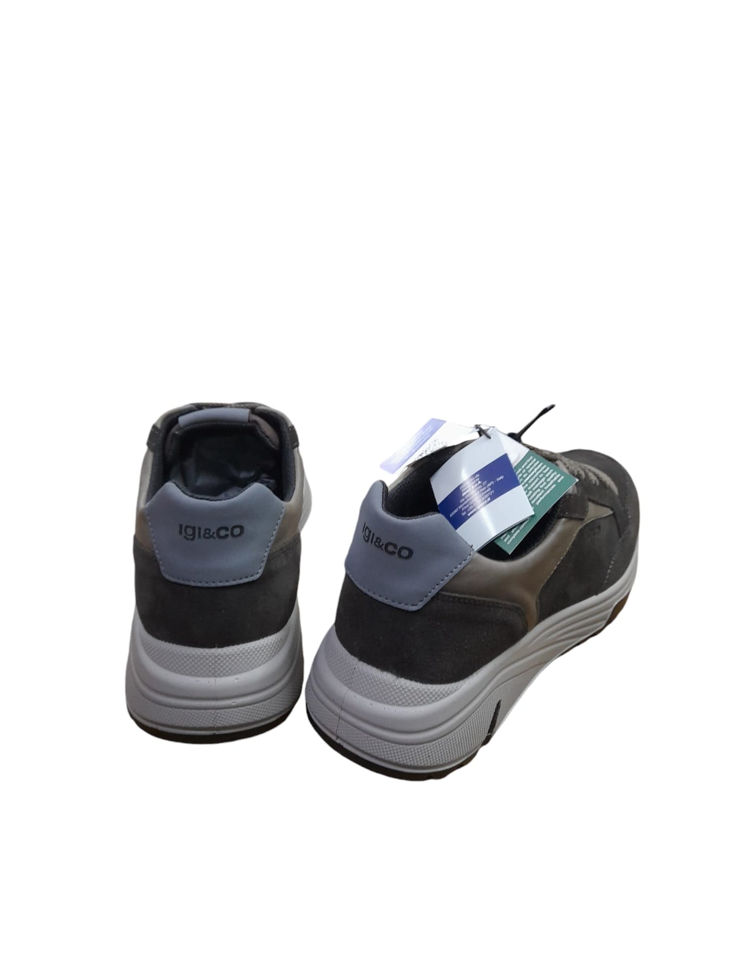 Sneaker IGI&CO scarpa uomo MADE IN ITALY camoscio special caffe scuro con MEMORY FOAM