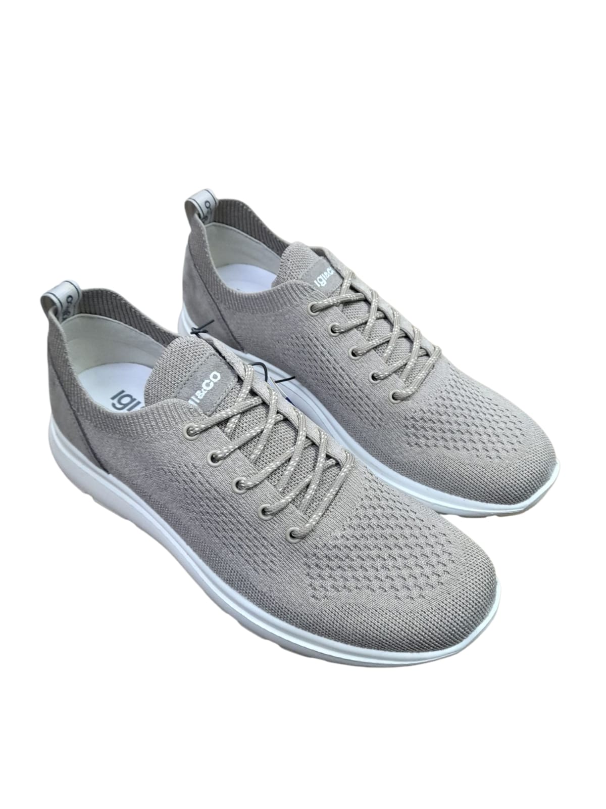 Sneakers IGI&CO scarpa sportiva MADE IN ITALY da uomo in tessuto Flyknit beige