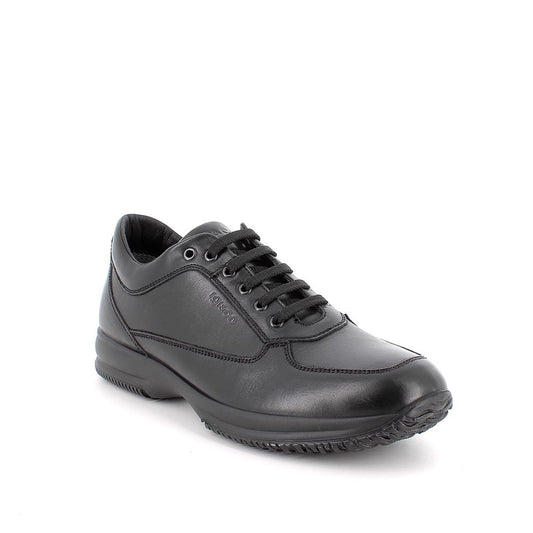 Sneakers IGI&CO scarpa sportiva/casual uomo MADE IN ITALY in pelle/vitello alfa nero
