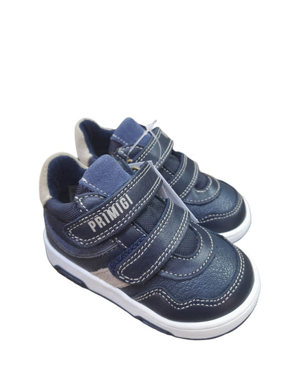 Sneaker PRIMIGI scarpa bambino Primi Passi in pelle bottolato blu