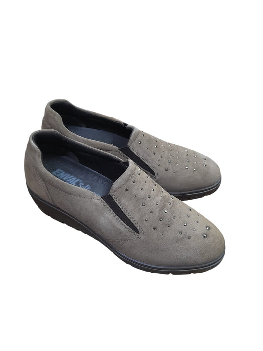 Mocassino ENVAL SOFT scarpa linea confort MADE IN ITALY in scamosciato super fango