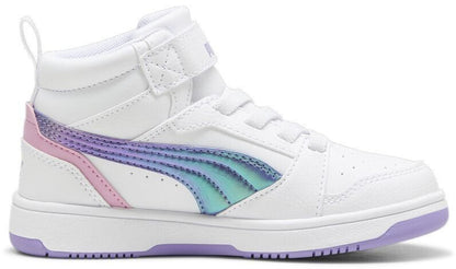 Puma Rebd V6 MidBouncySky AC+PS scarpa colletto rialzato bambina pelle bianca