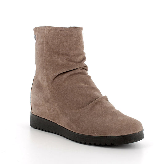 Tronchetto ENVAL SOFT stivale donna MADE IN ITALY camoscio super stropicciata fango