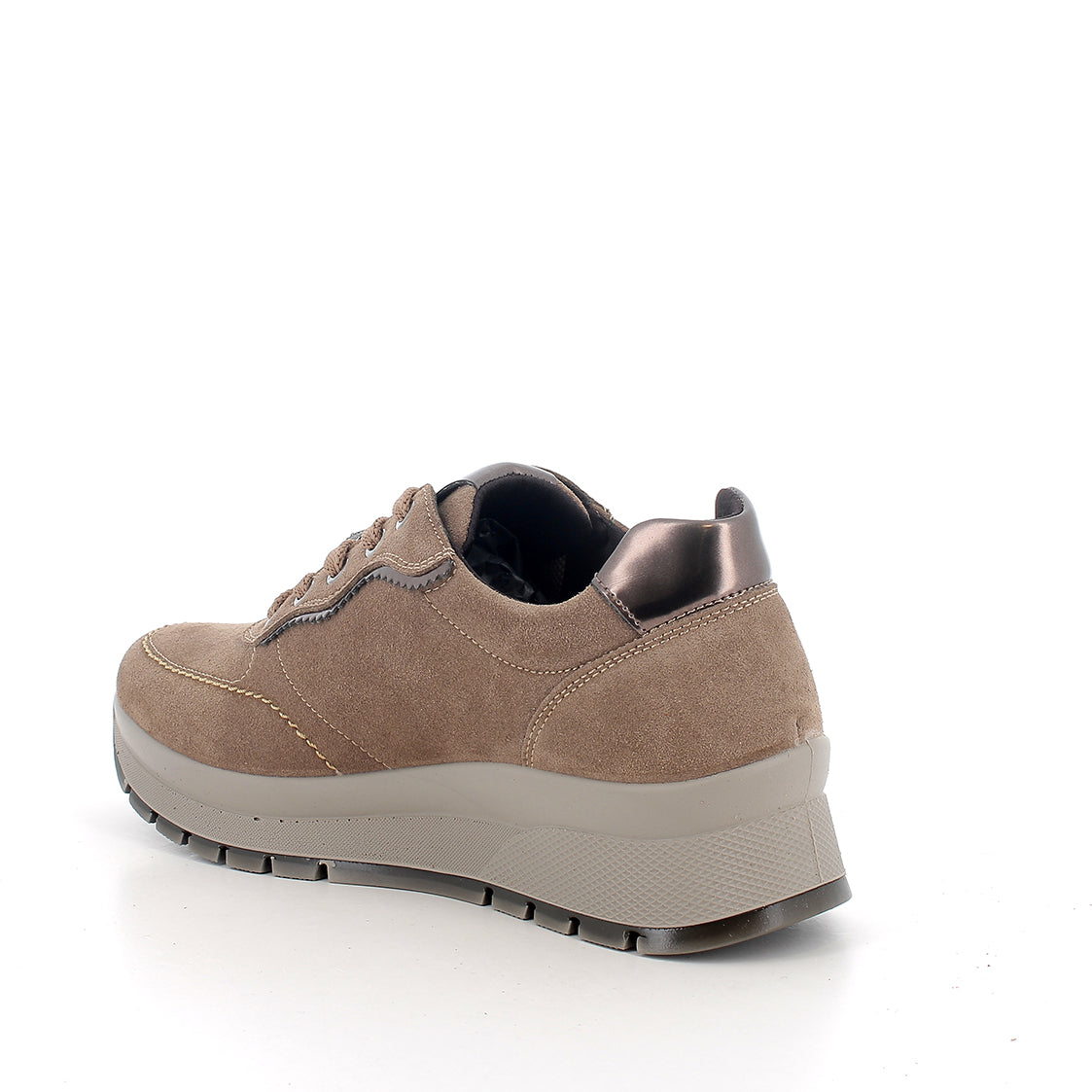 Sneakers IGI&CO scarpa donna MADE IN ITALY in camoscio crosta fango