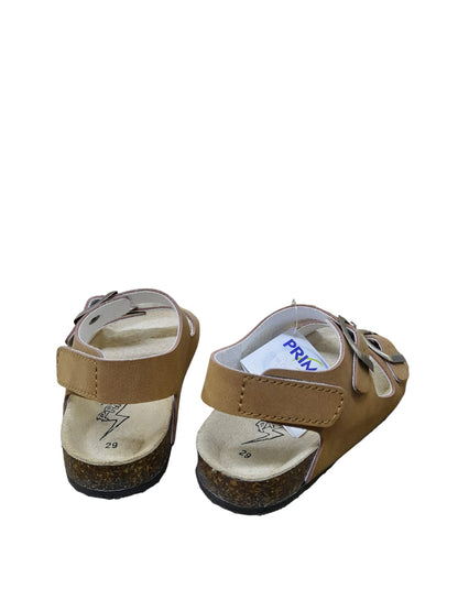 Sandalo PRIMIGI modello BIRK scarpa bambino in nabuk atene marrone