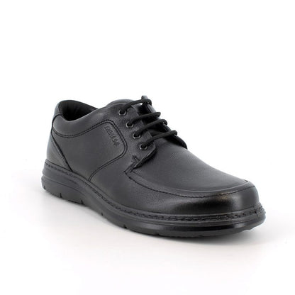 Morbidone ENVAL SOFT scarpa uomo in pelle fiore bottolato nero