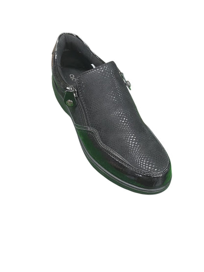Sneaker AMARPIES scarpa linea confort donna in vernice e nabuk nero