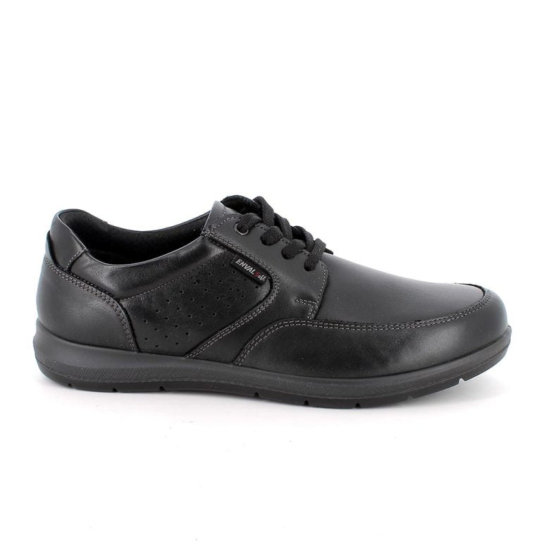 Scarpa linea confort ENVAL SOFT morbidone uomo MADE IN ITALY in pelle/nappa soft nero