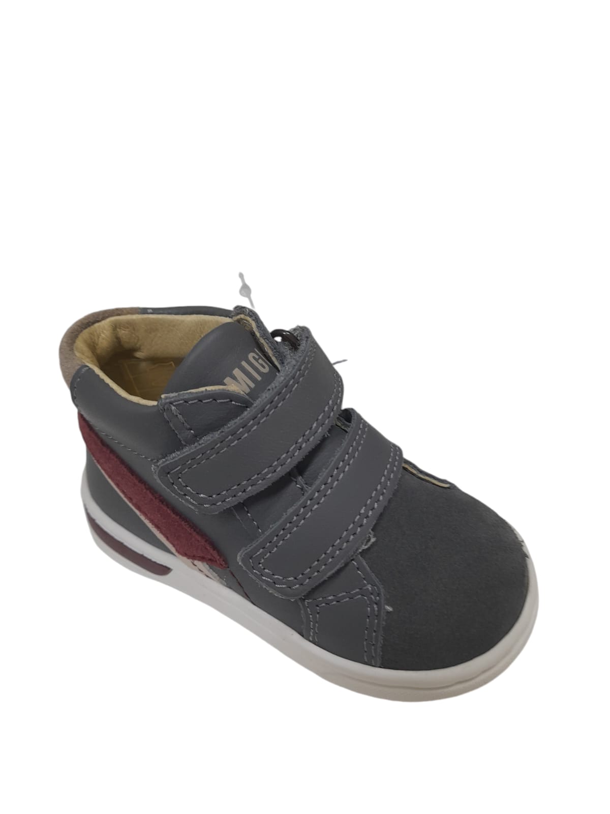 Sneaker PRIMIGI scarpa bambino Primi Passi in pelle e scamosciato grigio