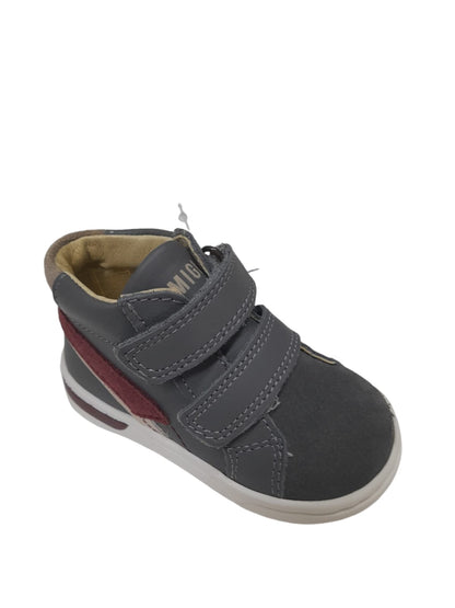 Sneaker PRIMIGI scarpa bambino Primi Passi in pelle e scamosciato grigio