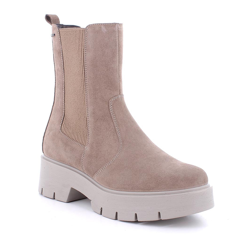 Tronchetto IGI&CO stivaletto donna MADE IN ITALY in scamosciato super fango