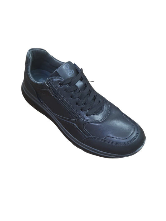 Sneakers IGI&CO scarpa sportiva uomo MADE IN ITALY in pelle/nappa soft nero