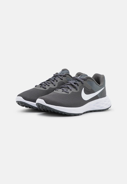 Sneakers NIKE REVOLUTION 6 NN scarpa running da uomo in tessuto tecnico grigio