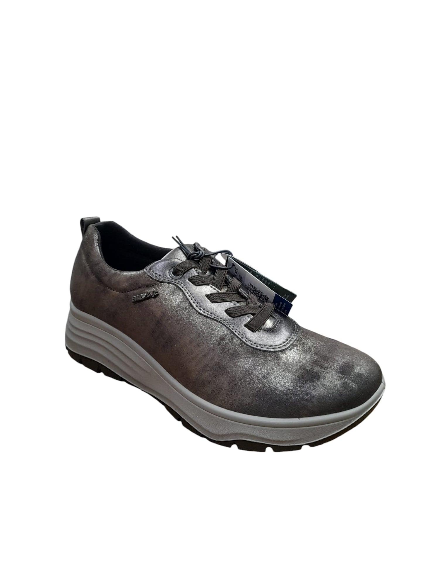 Sneakers ENVAL SOFT scarpa donna MADE IN ITALY tessuto TEKFIT strech taupe laminato