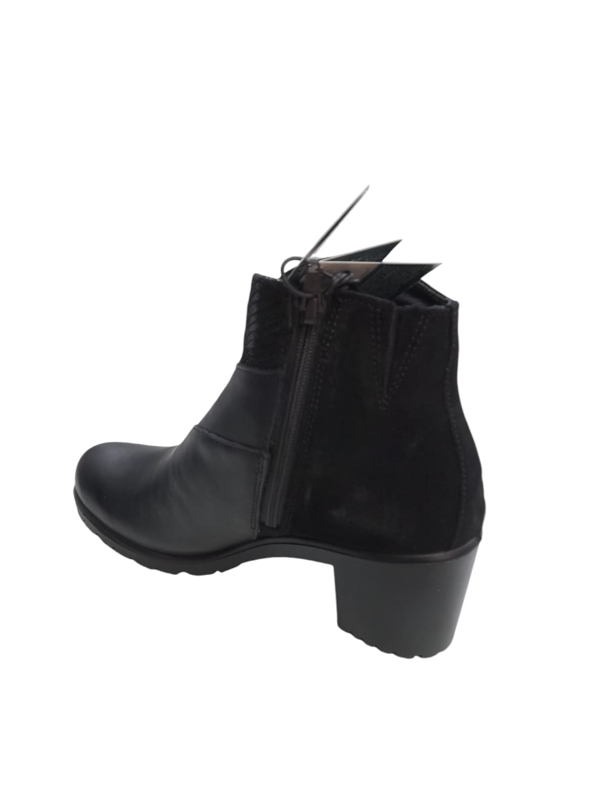 Tronchetto ENVAL SOFT stivale donna MADE IN ITALY in pelle/nappa soft nero