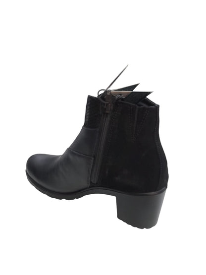 Tronchetto ENVAL SOFT stivale donna MADE IN ITALY in pelle/nappa soft nero