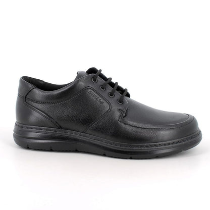Morbidone ENVAL SOFT scarpa uomo in pelle fiore bottolato nero