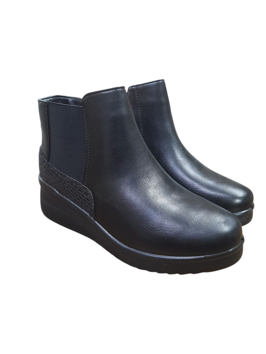 Tronchetto CINZIA SOFT stivaletto linea confort donna in pelle nero