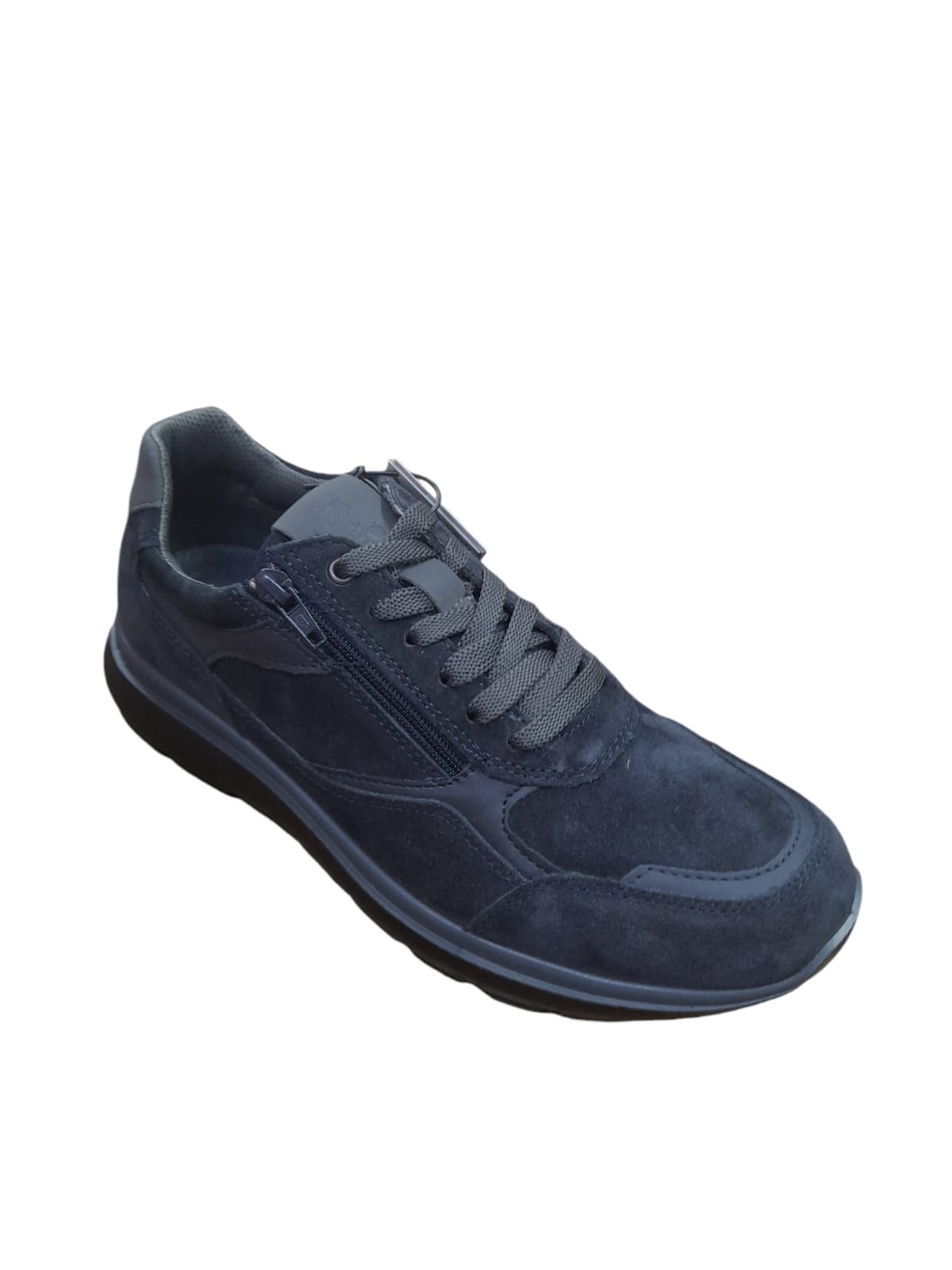 Sneakers IGI&CO scarpa sportiva uomo MADE IN ITALY in camoscio special blu notte