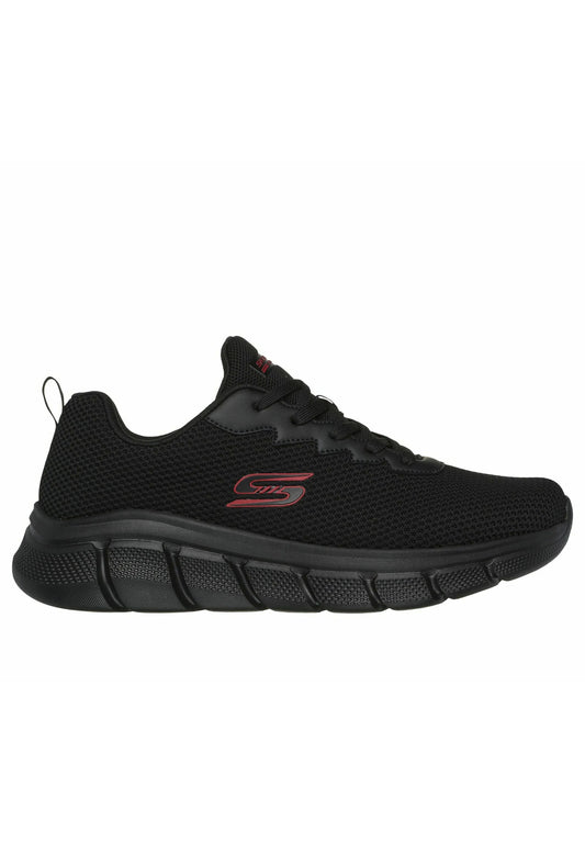 SKECHERS BOBS FLEX CHILL FLEX Vegan scarpa running da uomo in tessuto tecnico nero