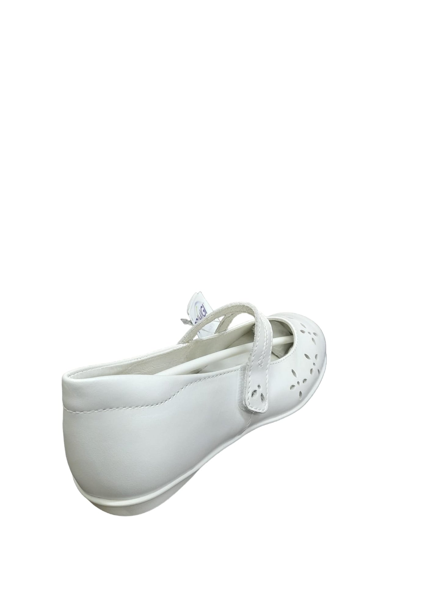 Ballerina PRIMIGI scarpa cerimoniale e casual in pelle di nappa bianco perlata