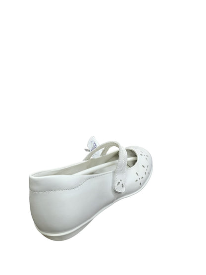 Ballerina PRIMIGI scarpa cerimoniale e casual in pelle di nappa bianco perlata