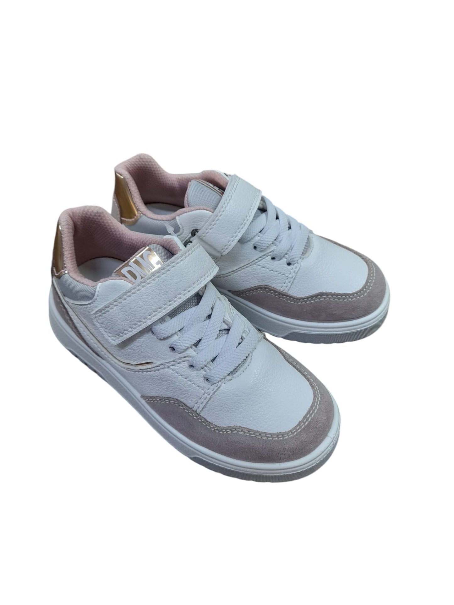 Sneaker PRIMIGI SPORT scarpa ginnastica da bambina in pelle/nappa bottolato bianco