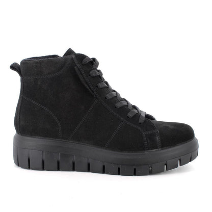Tronchetto IGI&CO scarpa a stivaletto da donna MADE IN ITALY in camoscio  nero