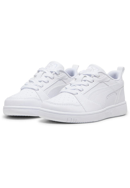Sneakers PUMA REB-L Jr scarpa ginnastica in pelle bianco