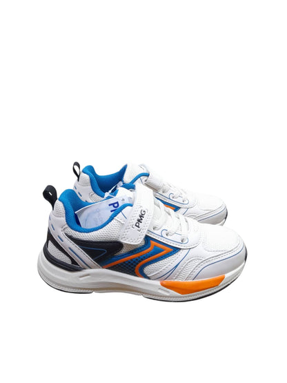 Sneaker PRIMIGI SPORT scarpa ginnastica da bambino in pelle/nappa e tela avorio