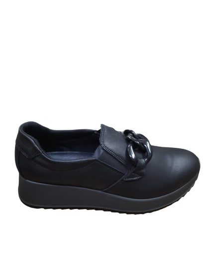 Mocassino ENVAL SOFT scarpa da donna MADE IN ITALY in pelle/nappa soft nero
