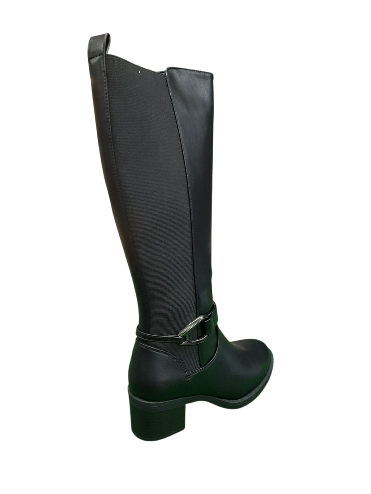 Stivale lungo AMARPIES scarpa linea comoda donna in pelle nero