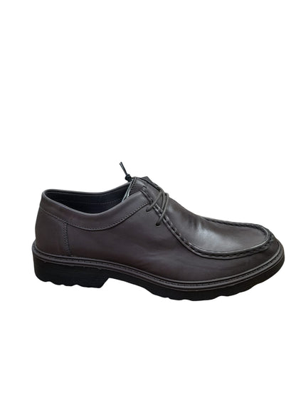 Scarpa IGI&CO stringata uomo MADE IN ITALY pelle/vitello morbido alfa testa di moro