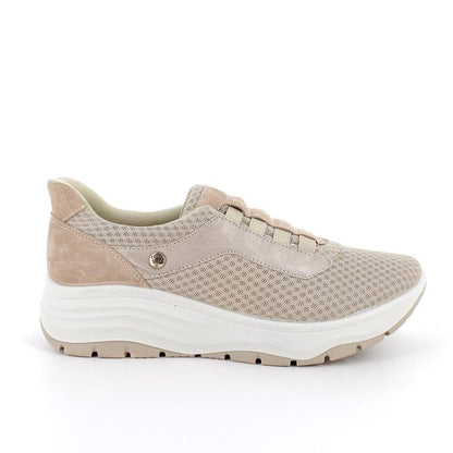 Scarpa ENVAL SOFT Slip-Ins confort MADE IN ITALY da donna in tessuto Flyknit beige
