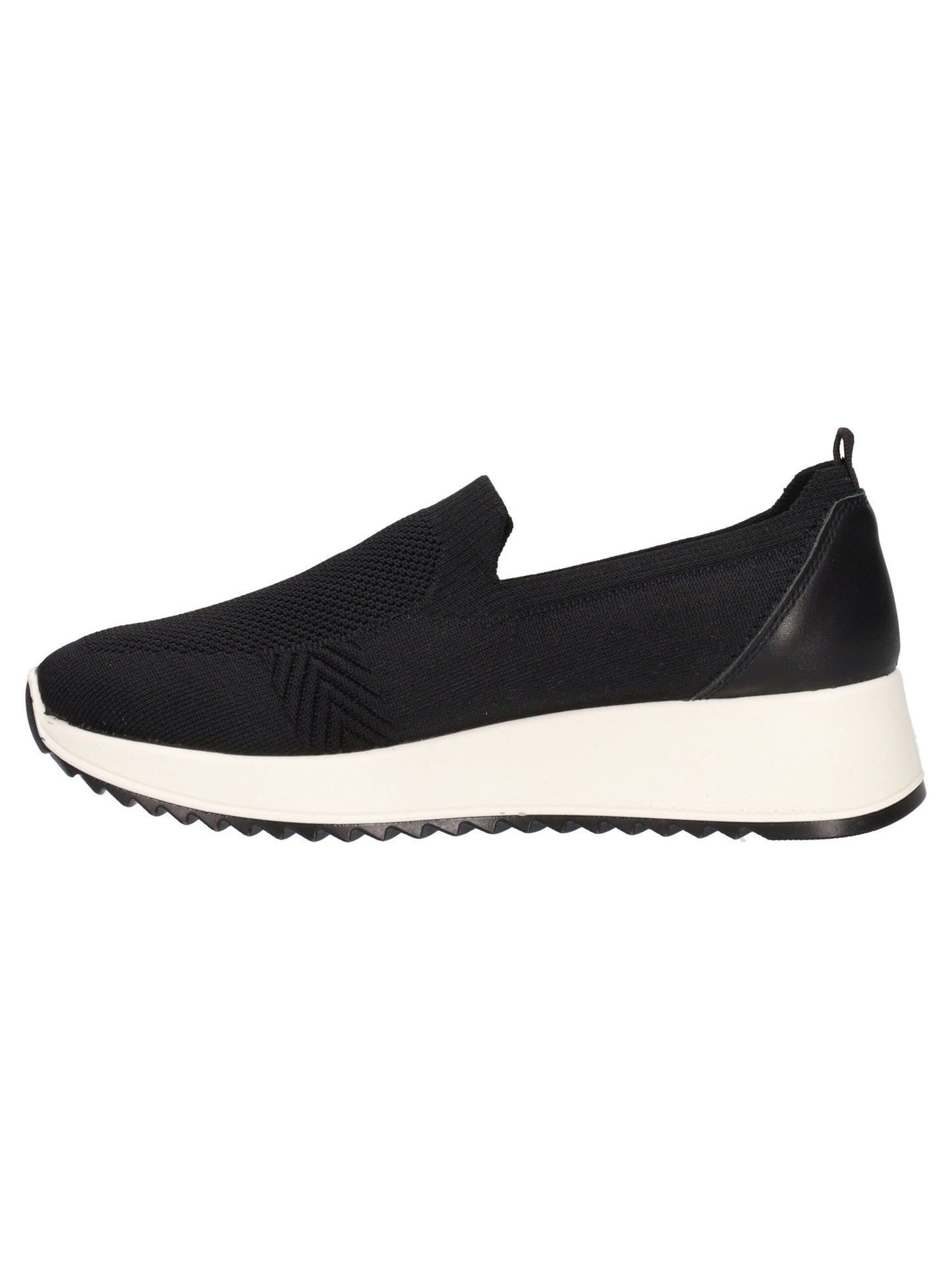 Mocassino ENVAL SOFT scarpa da donna MADE IN ITALY tessuto elasticizzato Flyknit nero