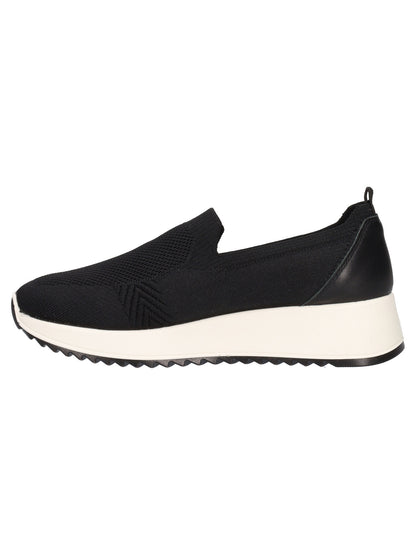 Mocassino ENVAL SOFT scarpa da donna MADE IN ITALY tessuto elasticizzato Flyknit nero