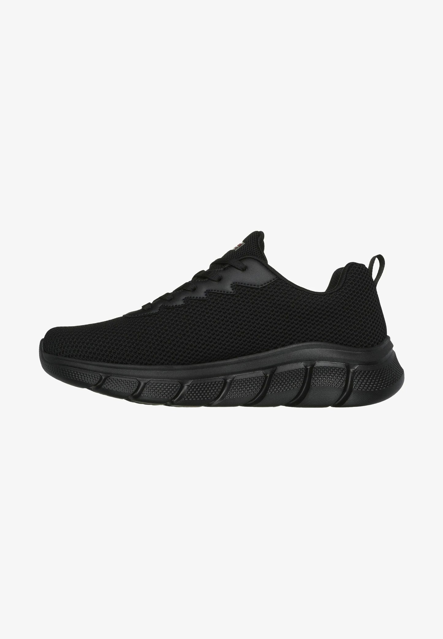 SKECHERS BOBS FLEX CHILL FLEX Vegan scarpa running da uomo in tessuto tecnico nero