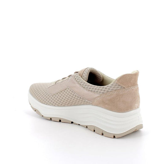 Scarpa ENVAL SOFT Slip-Ins confort MADE IN ITALY da donna in tessuto Flyknit beige