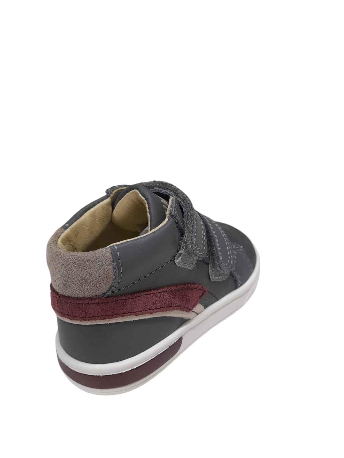Sneaker PRIMIGI scarpa bambino Primi Passi in pelle e scamosciato grigio