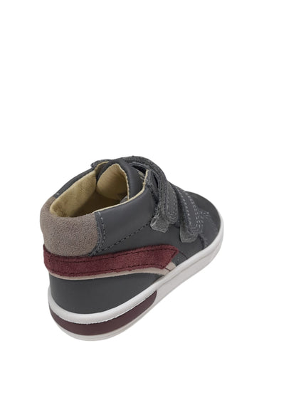 Sneaker PRIMIGI scarpa bambino Primi Passi in pelle e scamosciato grigio