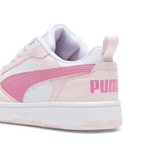 Sneaker PUMA REBOUND V6 LO AC+ PS scarpa da bambina in pelle rosa e bianca